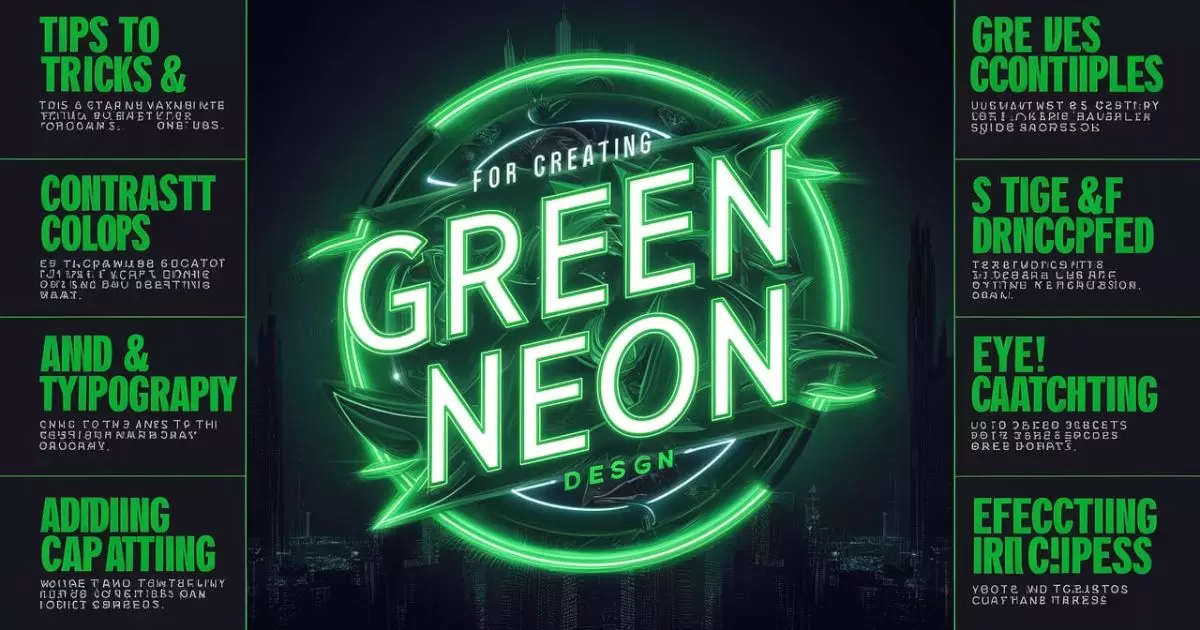 Green Neon Sign Design Tips for Maximum Attraction